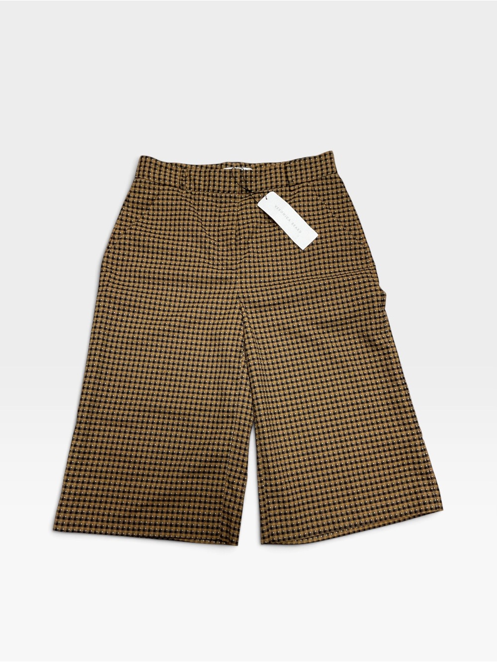 Brand New-Veronica Beard Plaid Wool Culotte Pants